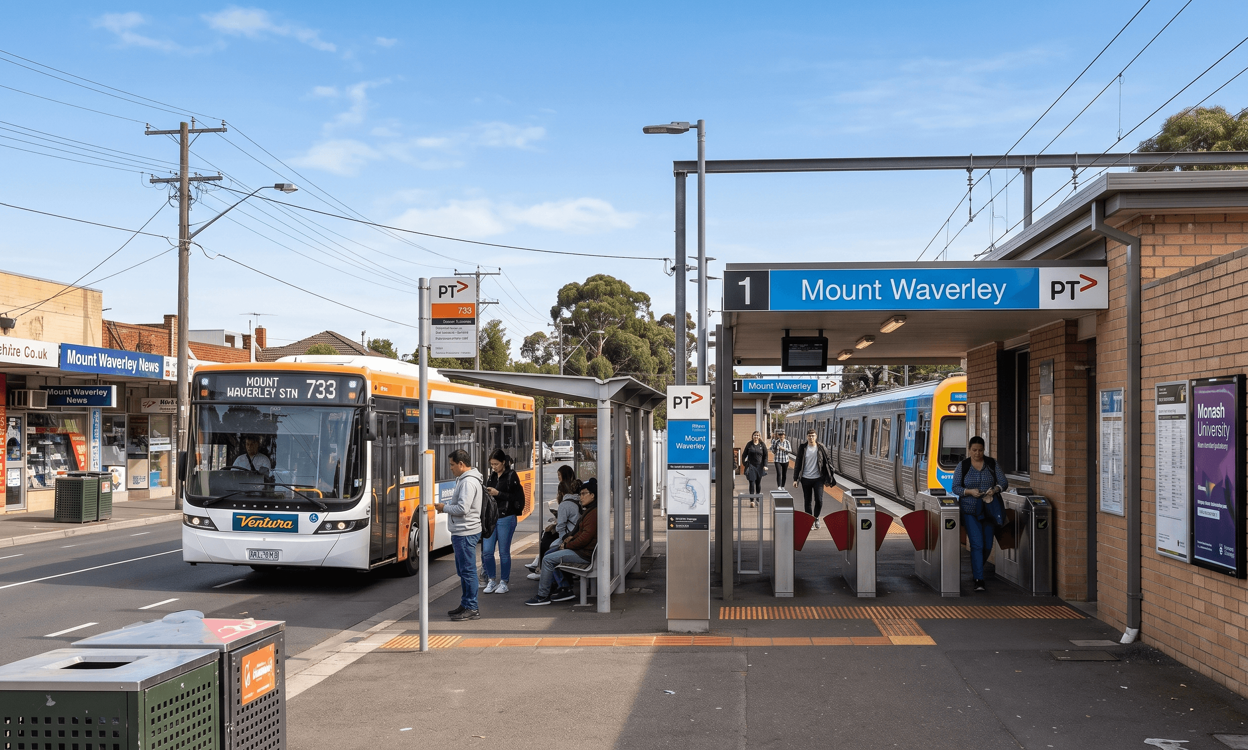 local Mount Waverley railway station